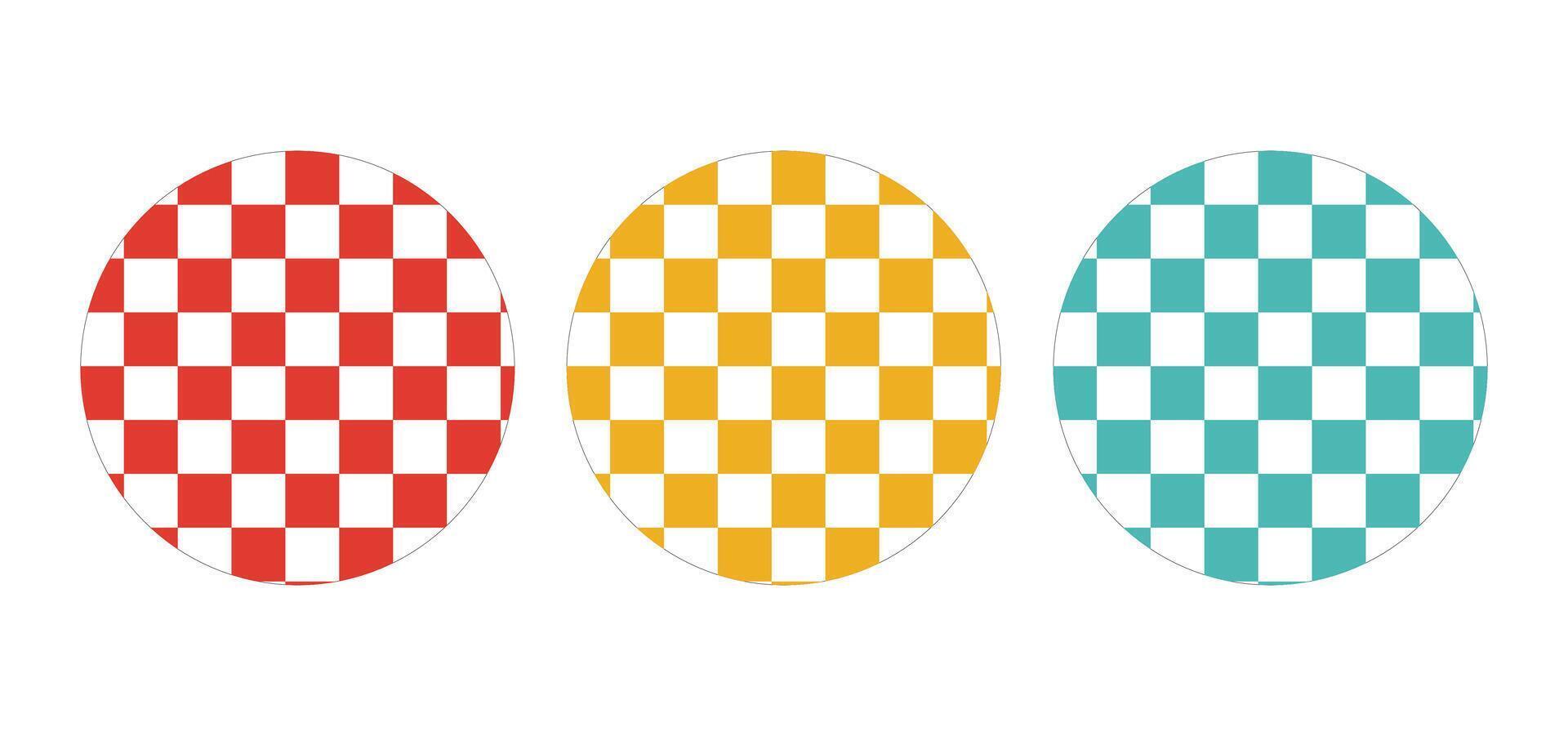 Illustration retro circle round unique design vector