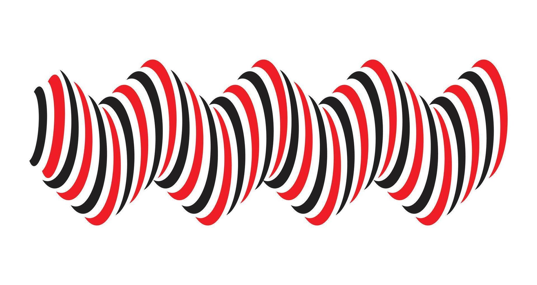 Illustration design twist zigzag unique abstract vector
