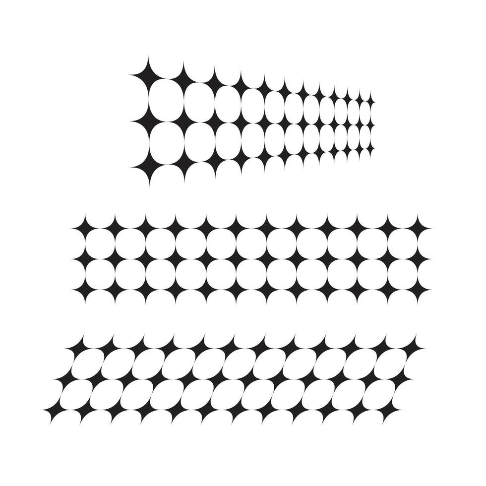 Illustration star repeat minimalist isolated vector
