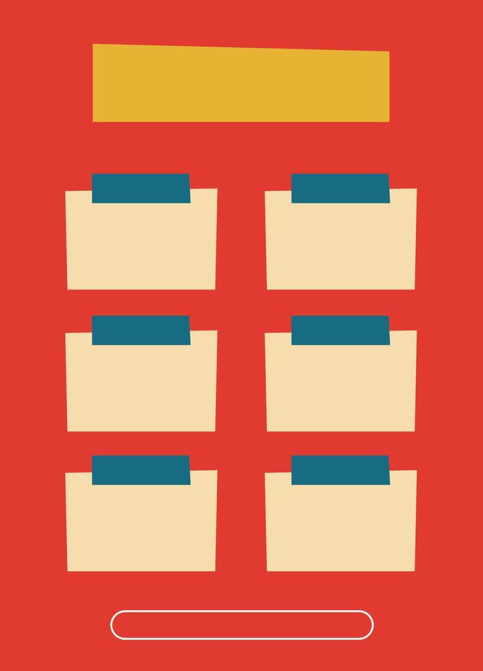 Design template day schedule planner unique vector