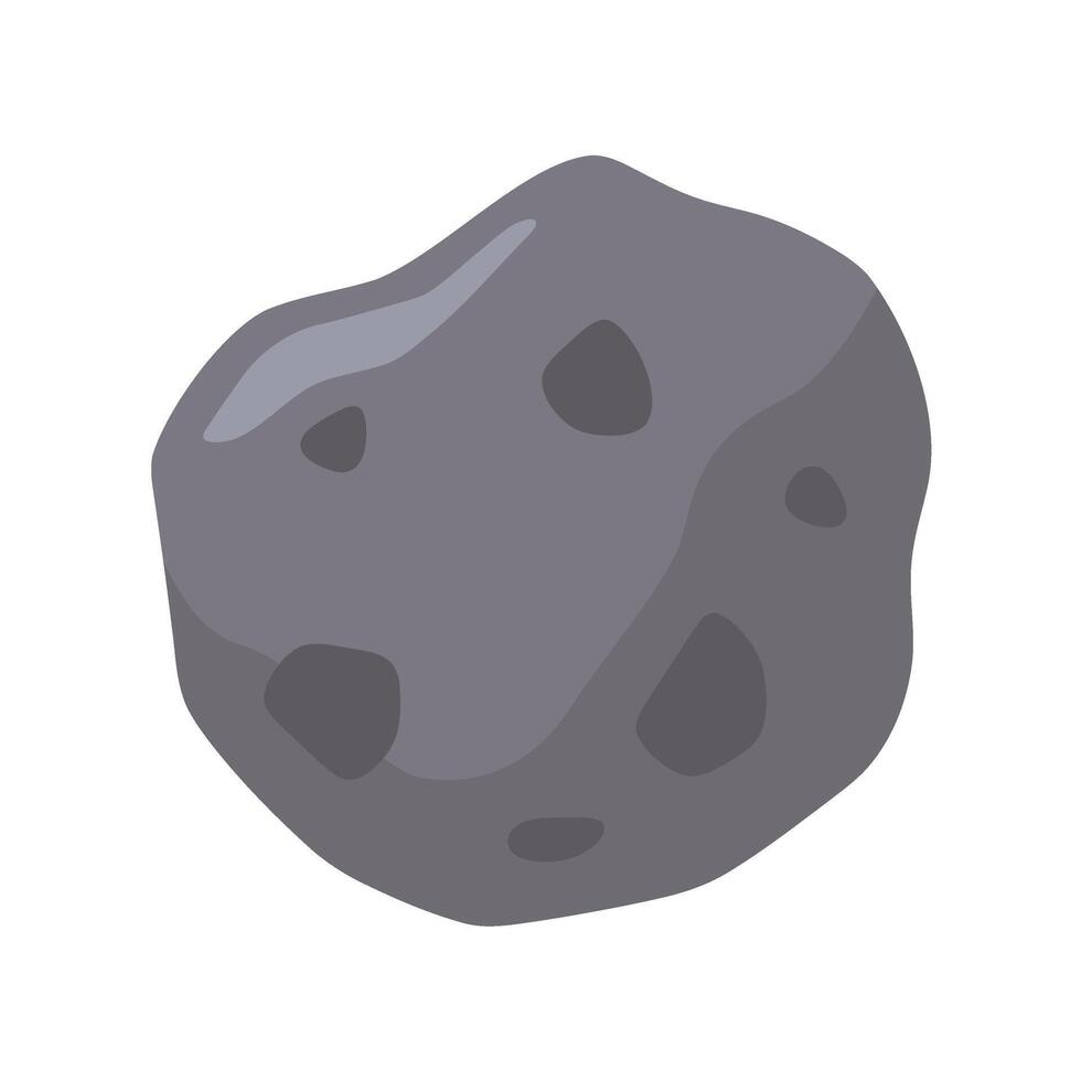 A rough meteorite that fell from space. vector