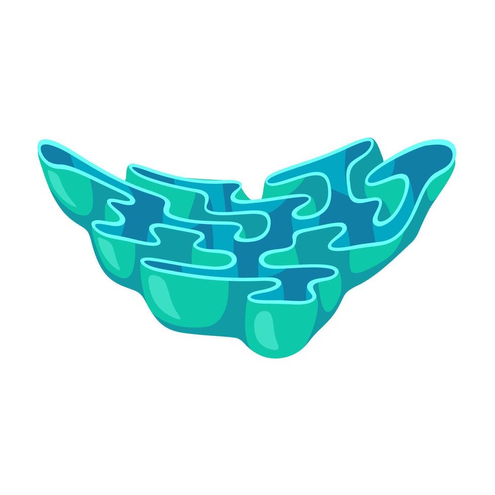 Endoplasmic reticulum illustration. science education concept vector