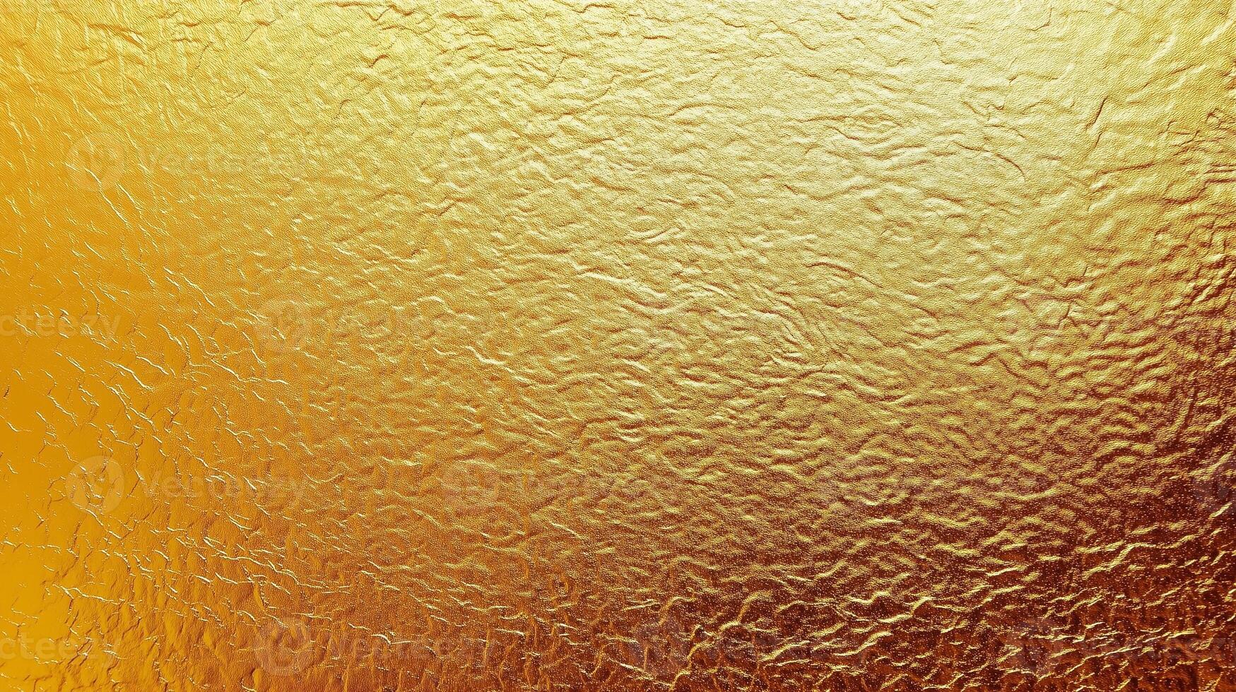Reflective gold foil paper texture background photo