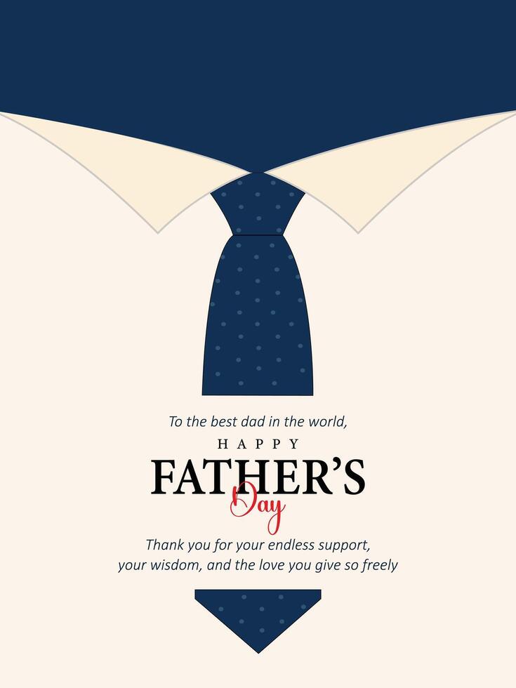 Happy fathers Day, Father's Day Special card design vector