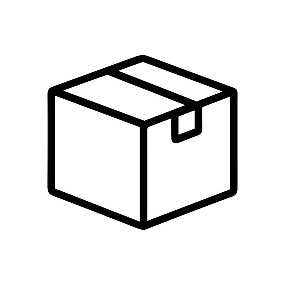 Minimalist Box Icon Delivery Ready. Icon symbol illustration vector