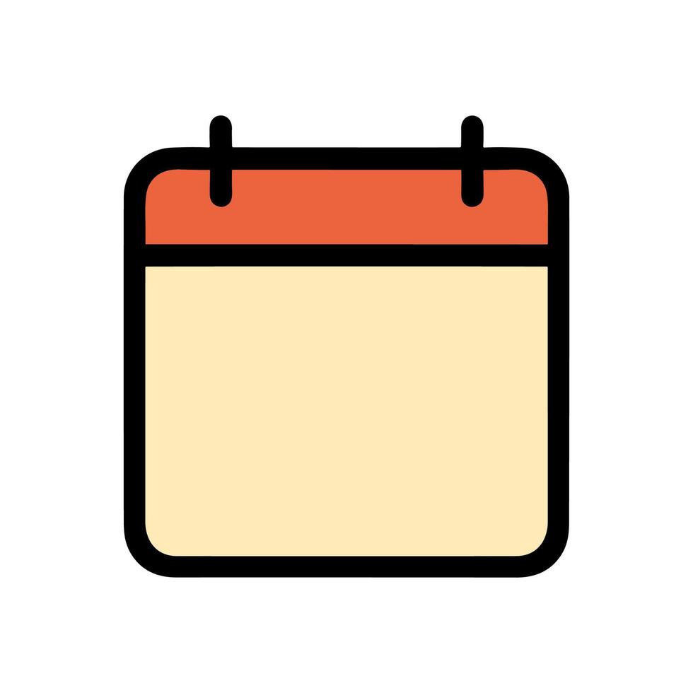 Schedule icon A simple appointment reminder. Icon symbol illustration vector