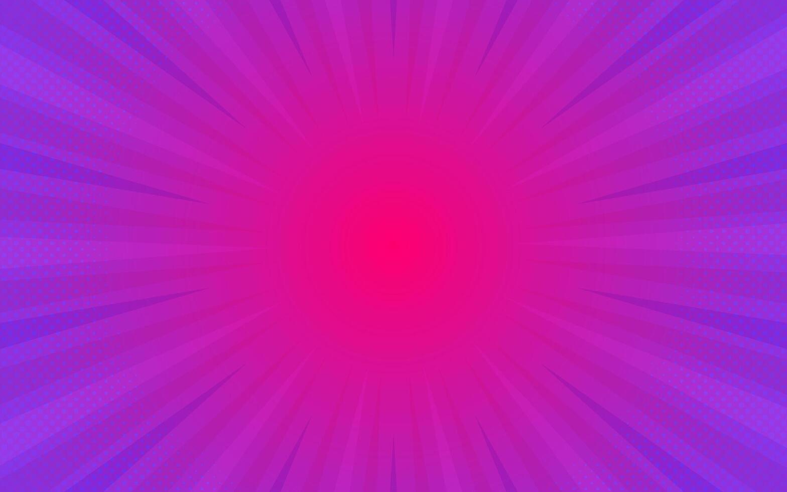Vibrant Purple Pink Sunburst Background Design for Web or Print vector