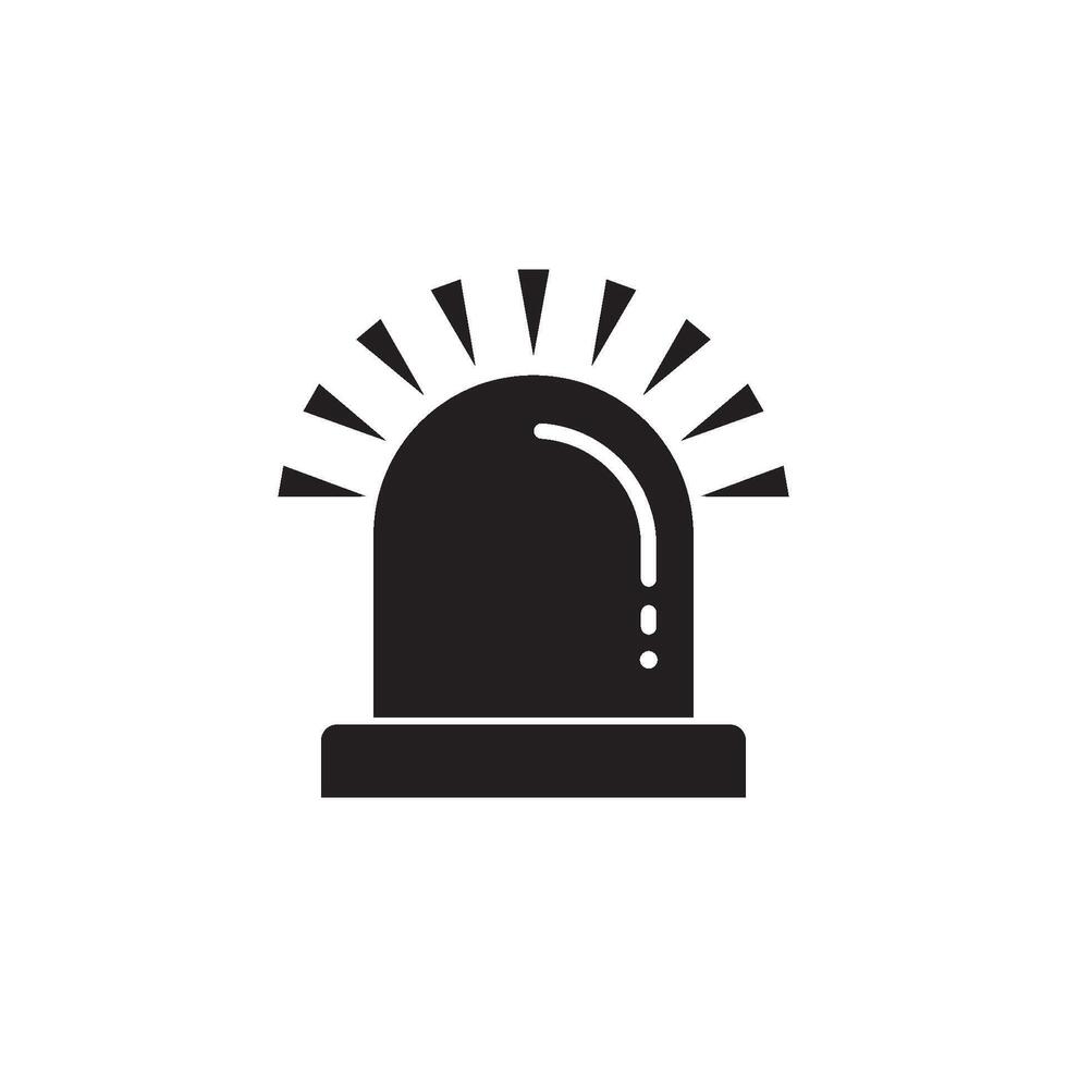 Siren Light element Icon vector