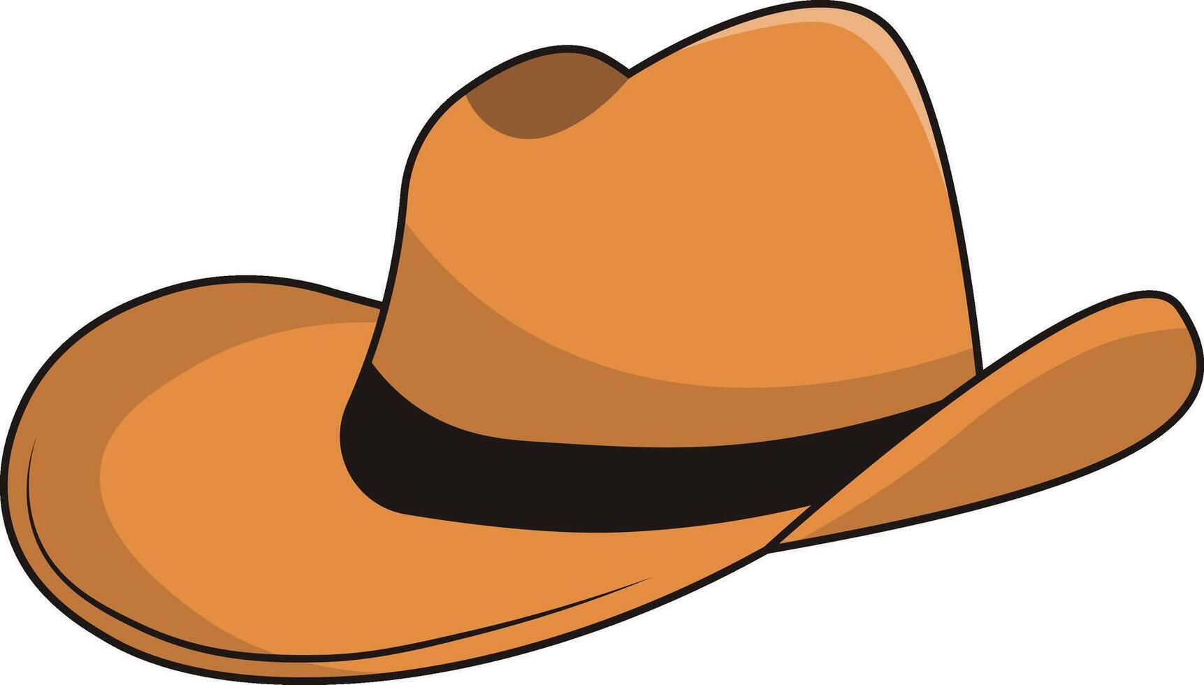 Cowboy Hat Icon, Isolated on White Background vector