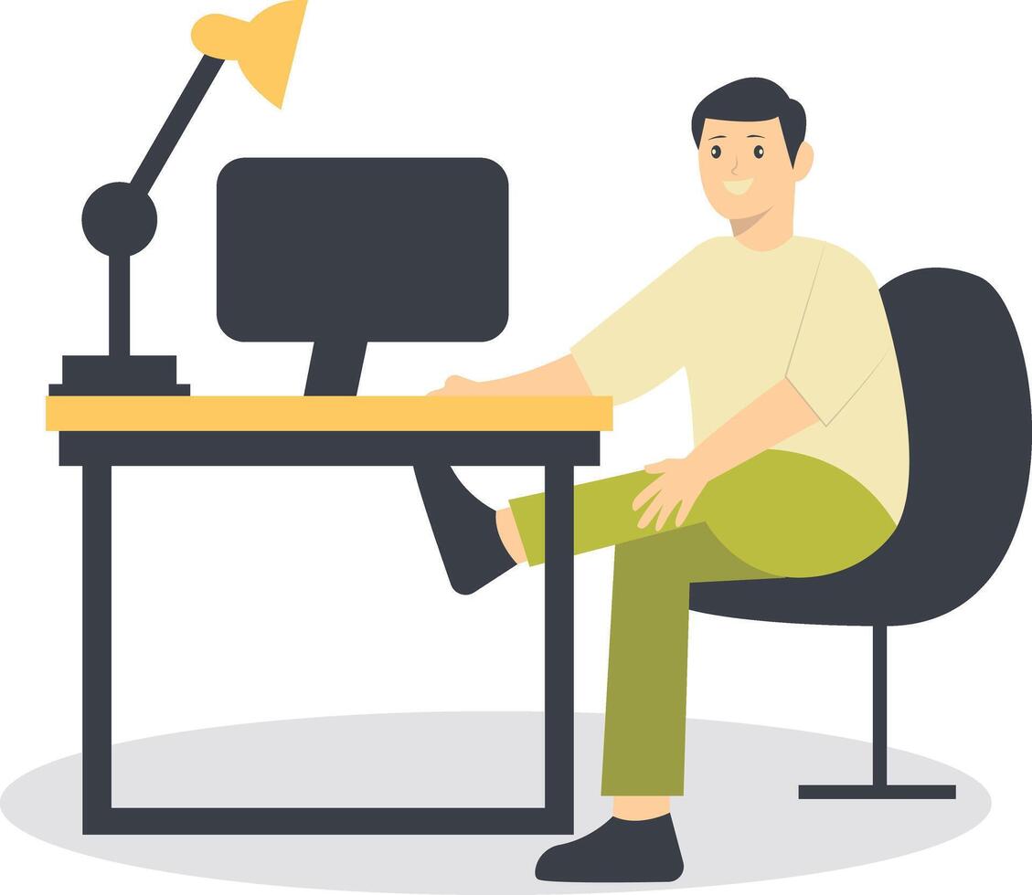 People Programmer Character. vector