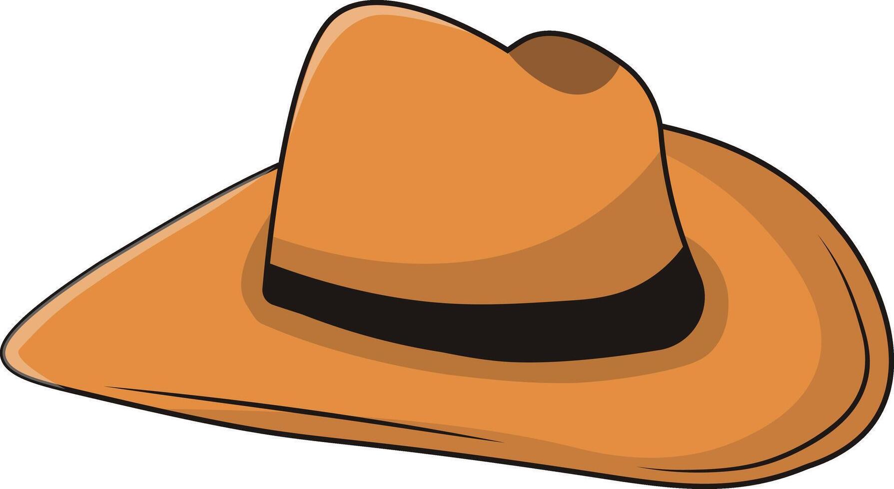Cowboy Hat Icon. Isolated on White Background vector