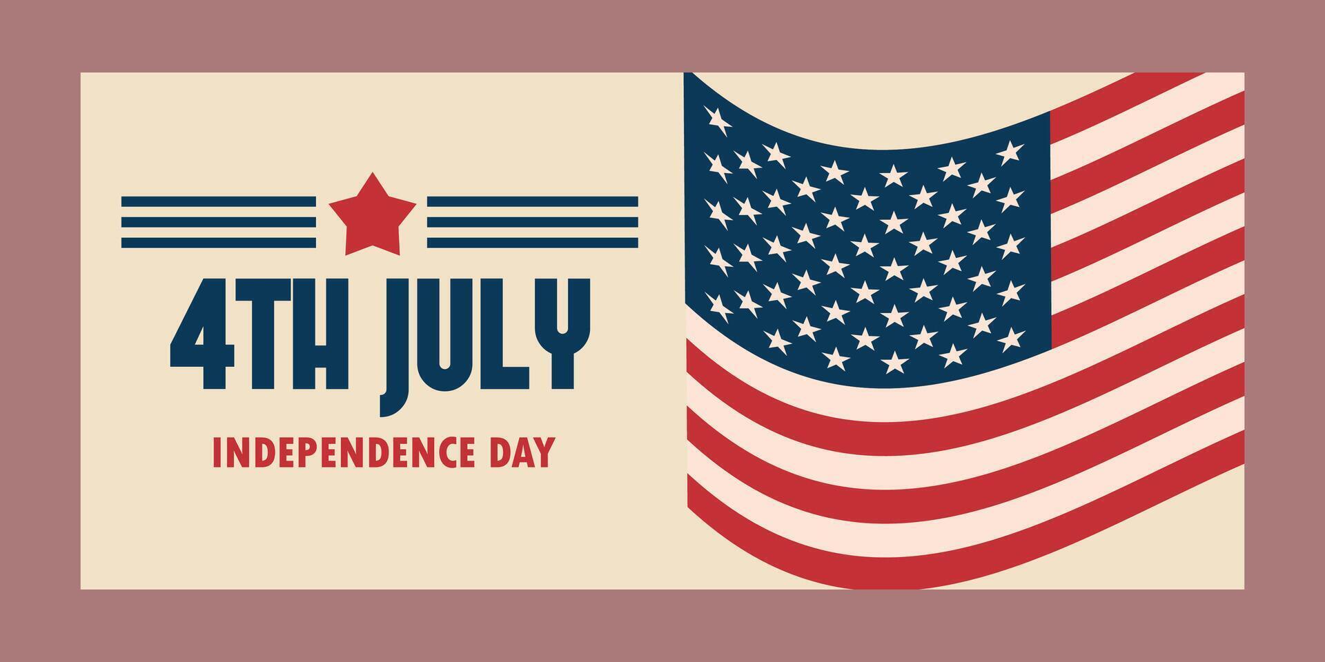 4th July American Day vector