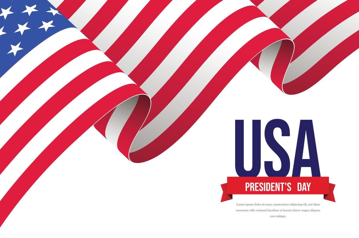 American Flag USA day vector