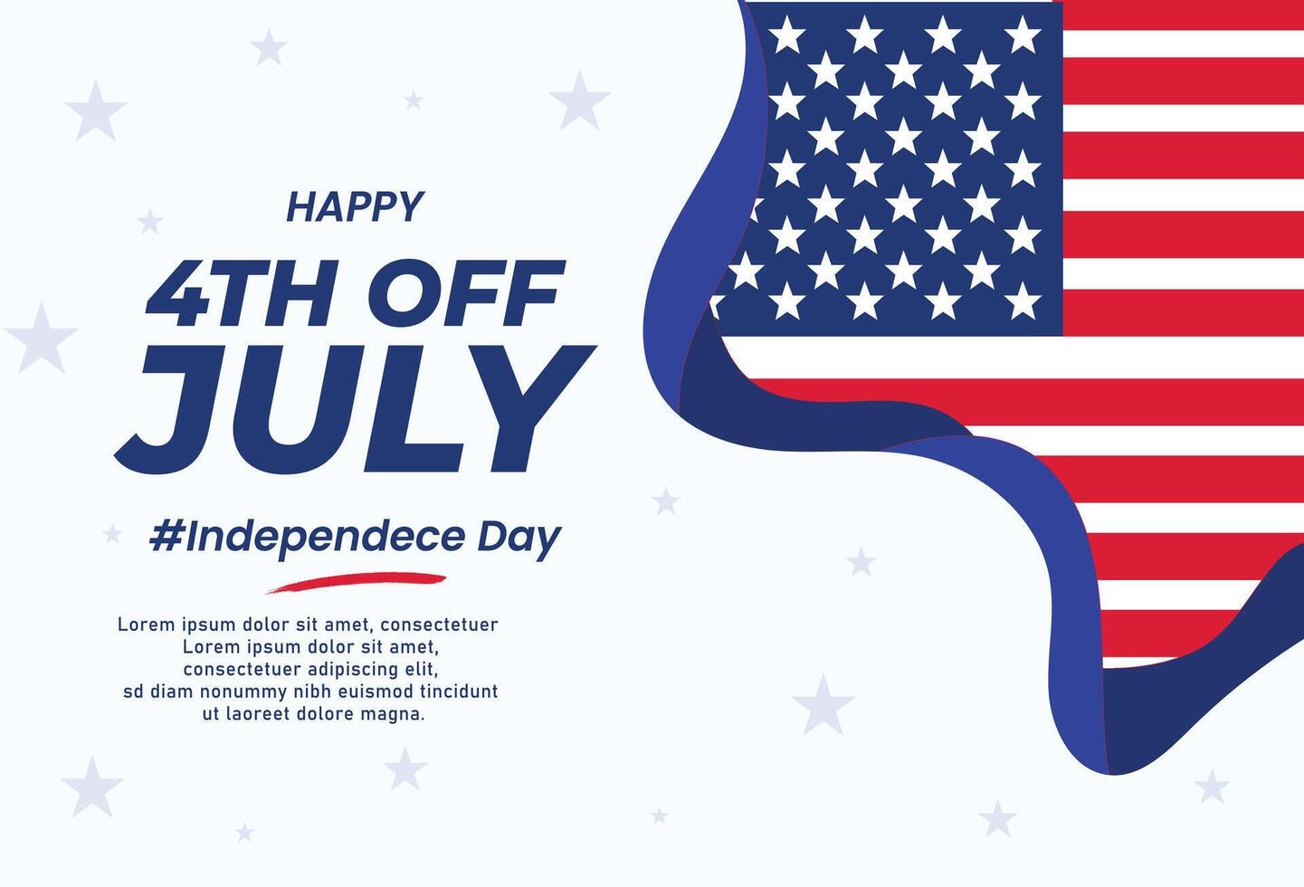 4th July of American Day vector