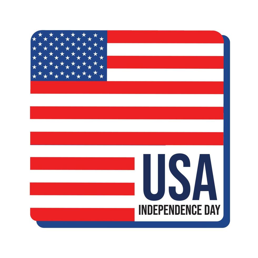 USA Indendence Day Flag vector