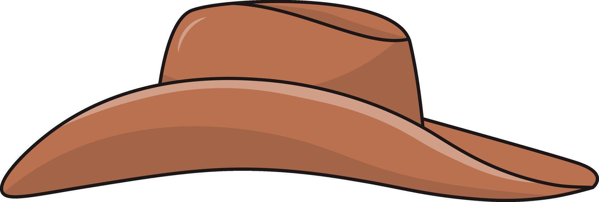 Cowboy Hat Icon in Cartoon Design vector