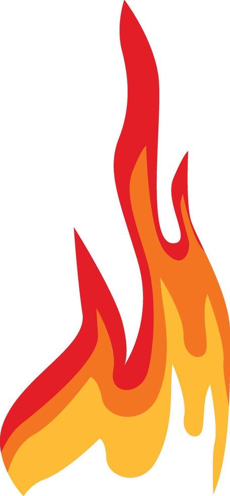 Flame Border Illustration, Isolated on White Background vector