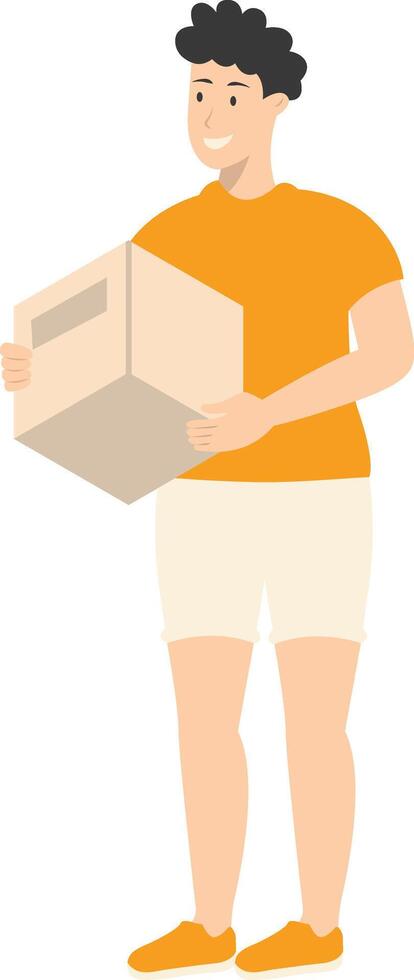 Man Volunteers Character. vector