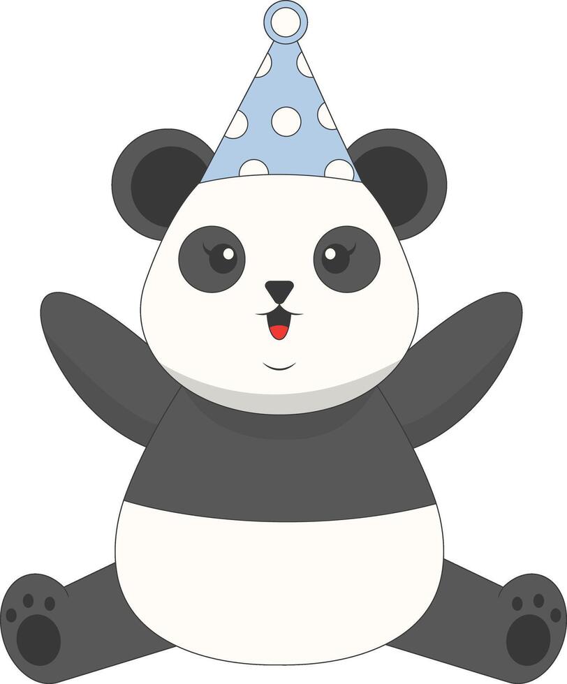 Cartoon Panda Character vector