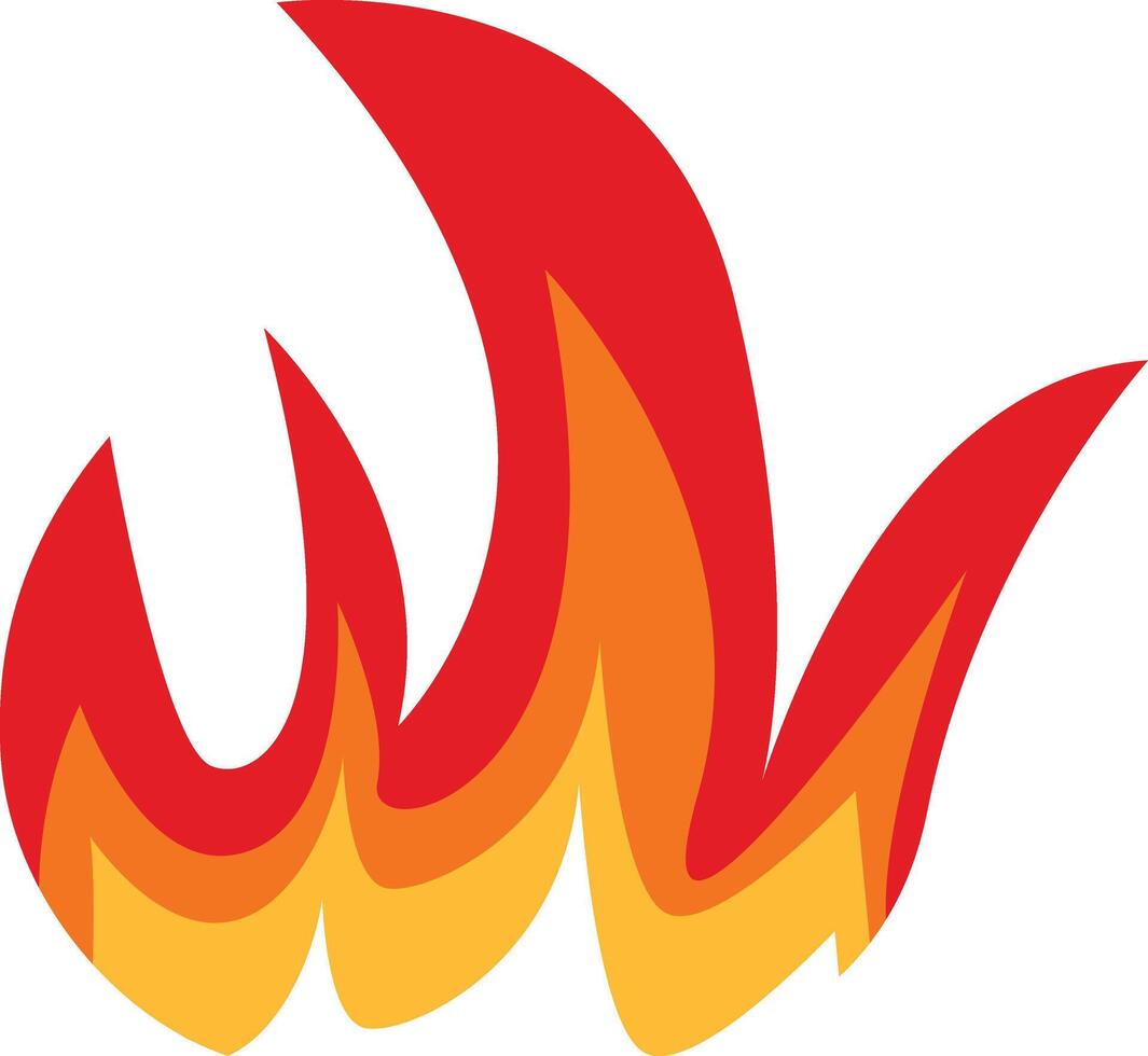 Flame Border Illustration with Cartoon Design vector