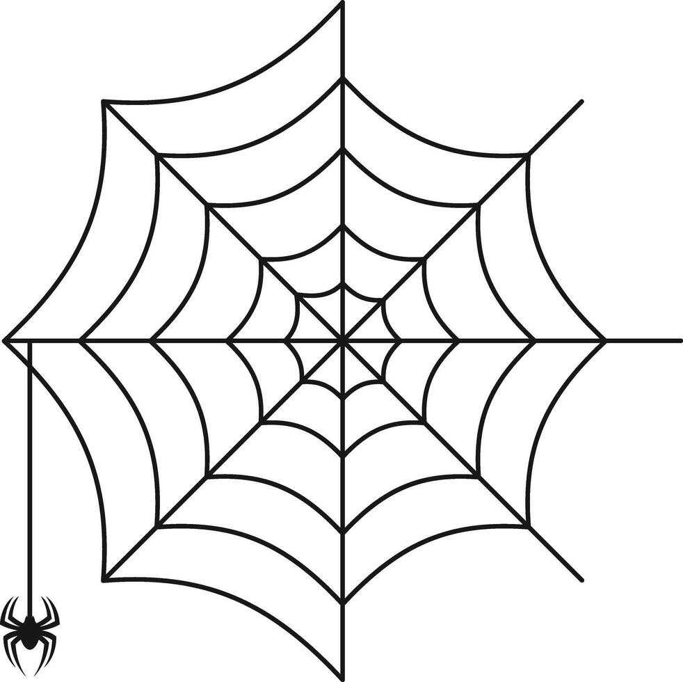 Spider Web Halloween Illustration vector