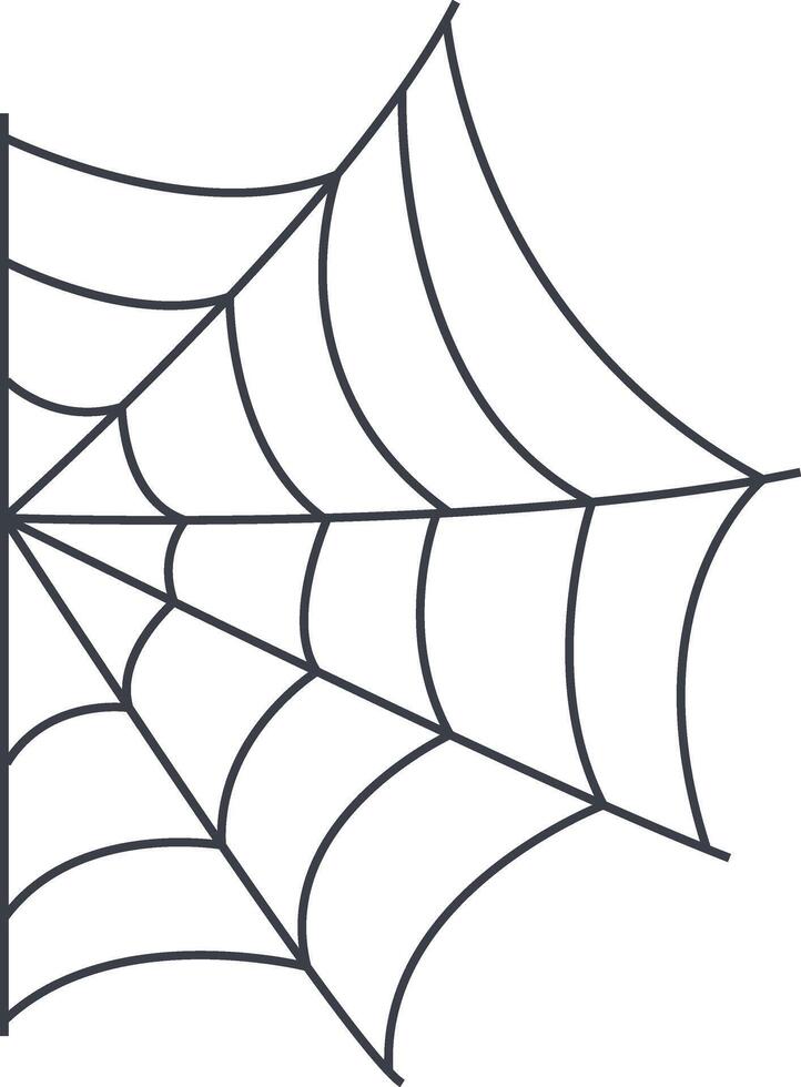 Spider Web Icon with Abstract Design vector