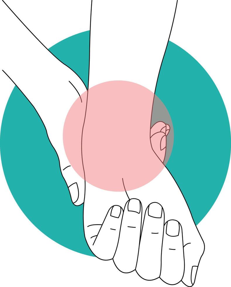 Hand and Leg Injury Illustration. vector