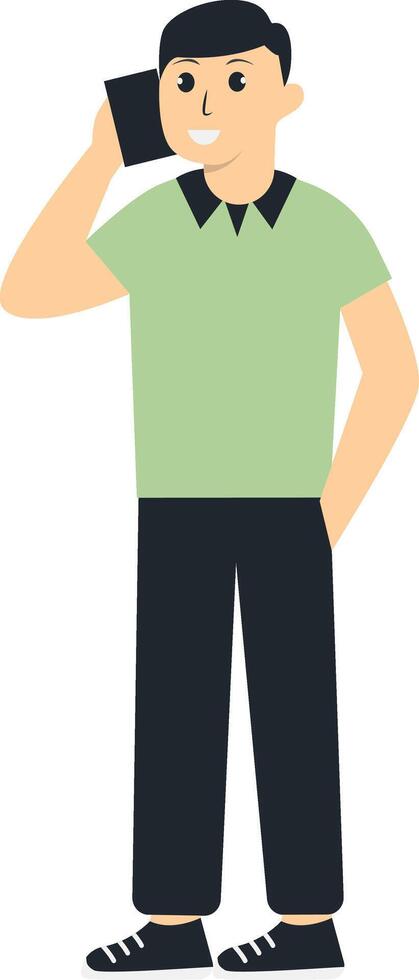 People Character with Technology Advance. Cartoon Character vector