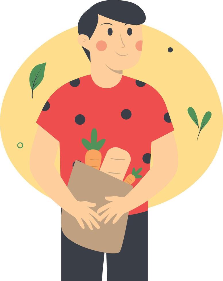 Green Lifestyle Person Character vector