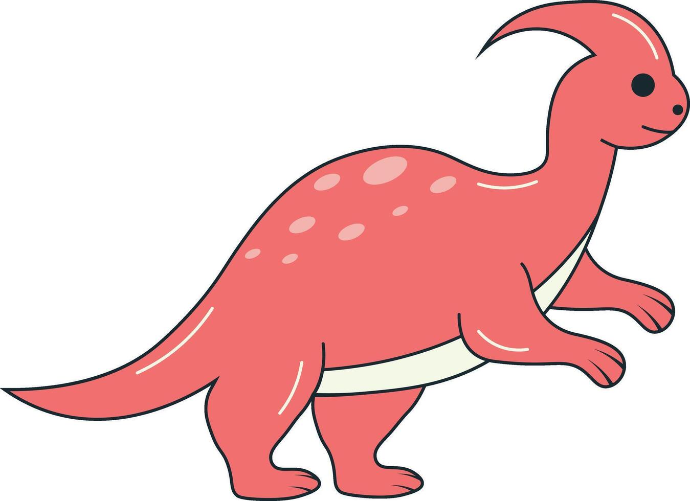Dinosaurs Illustration with Cartoon Design vector