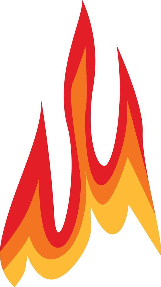 Flame Border Illustration. Isolated on White Background vector