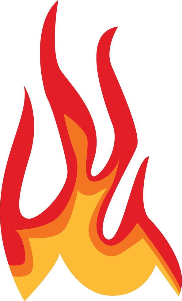 Flame Border Illustration. vector