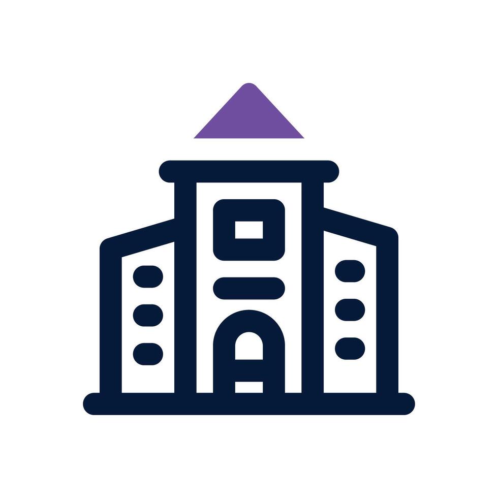 corporation dual tone icon. Sleek and modern icon for websites and mobile apps. vector