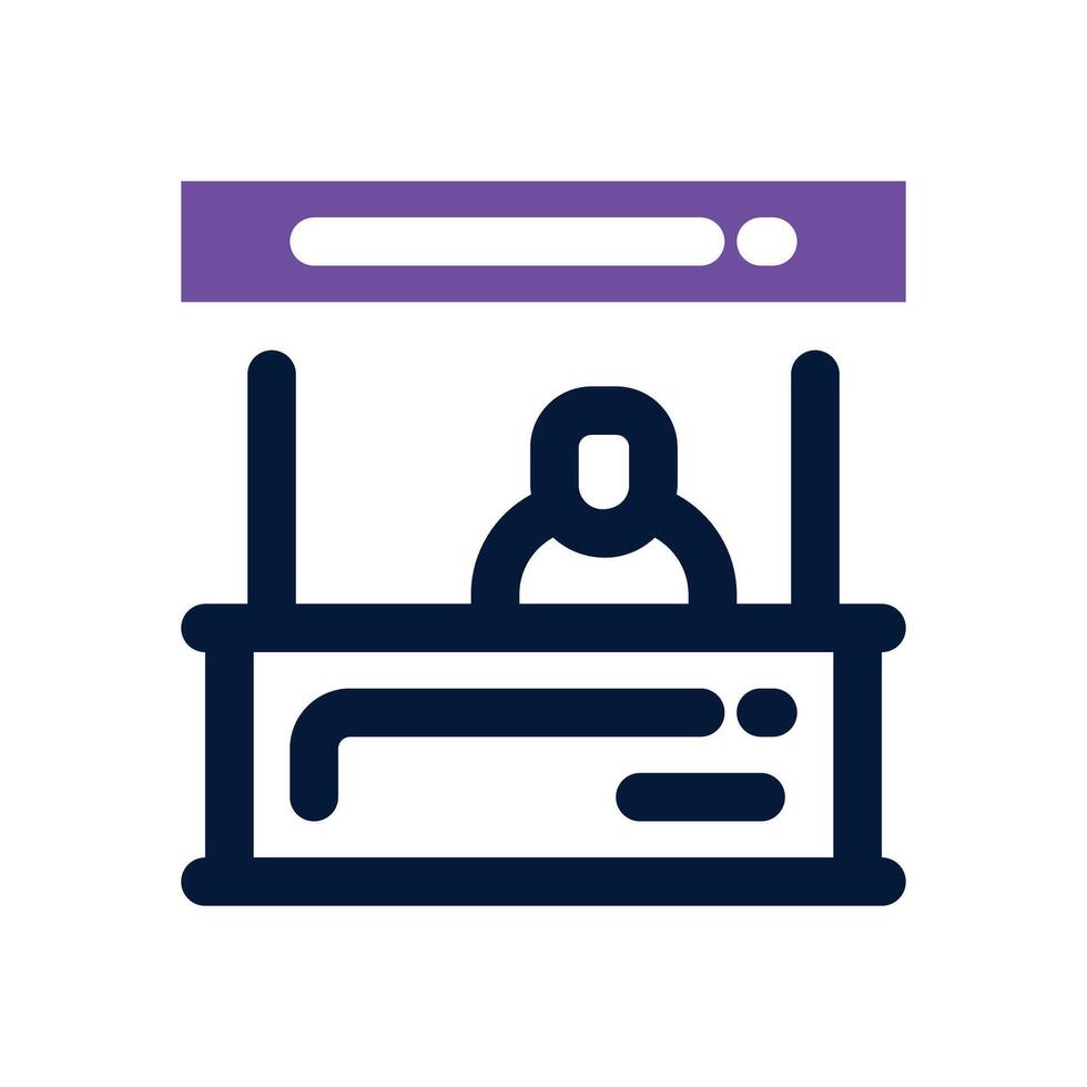 stand duotone icon. Sleek and modern icon for websites, mobile apps, marketing materials, and corporate design. Fully scalable and ready to use. vector