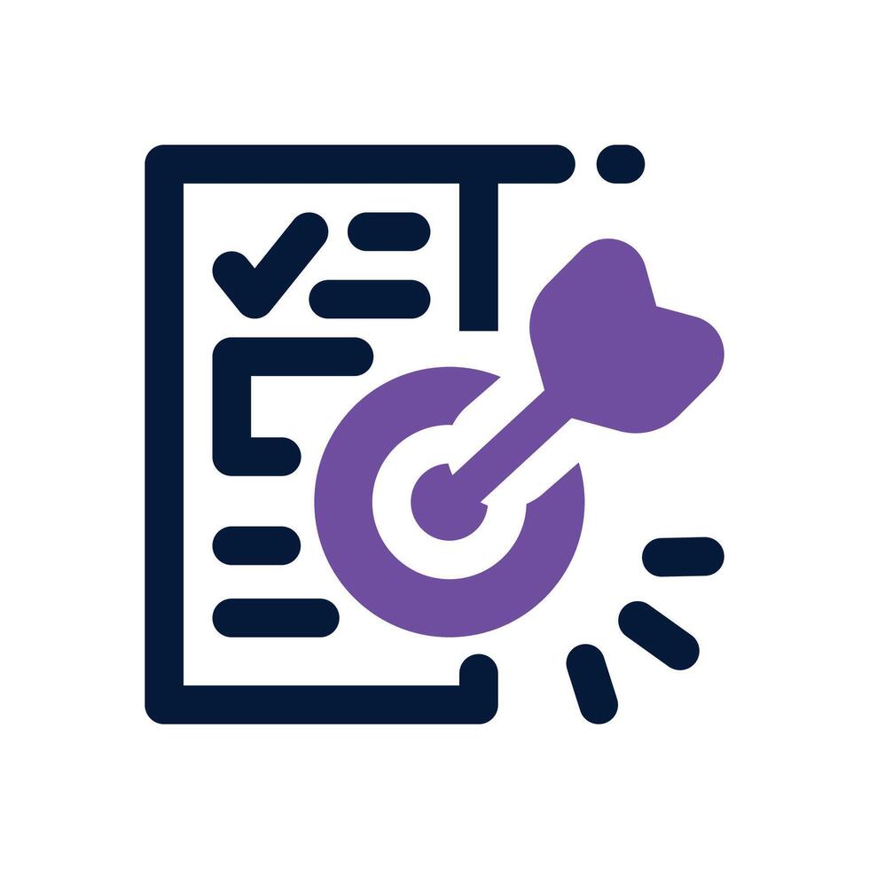 mission dual tone icon. Sleek and modern icon for websites and mobile apps. vector