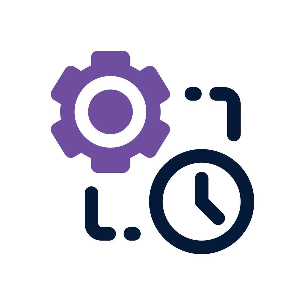 time management duotone icon. Sleek and modern icon for websites, mobile apps, marketing materials, and corporate design. Fully scalable and ready to use. vector
