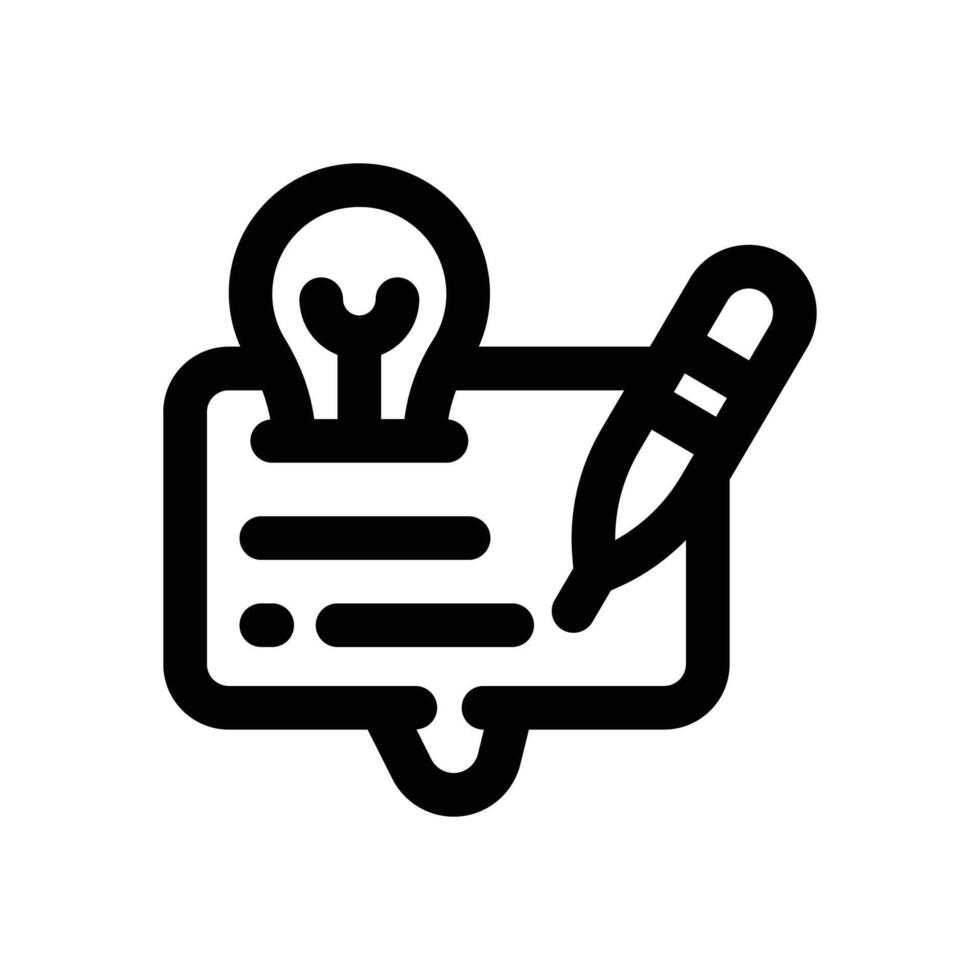 quick tips line icon. Clean and minimalist icon for websites and mobile apps. vector