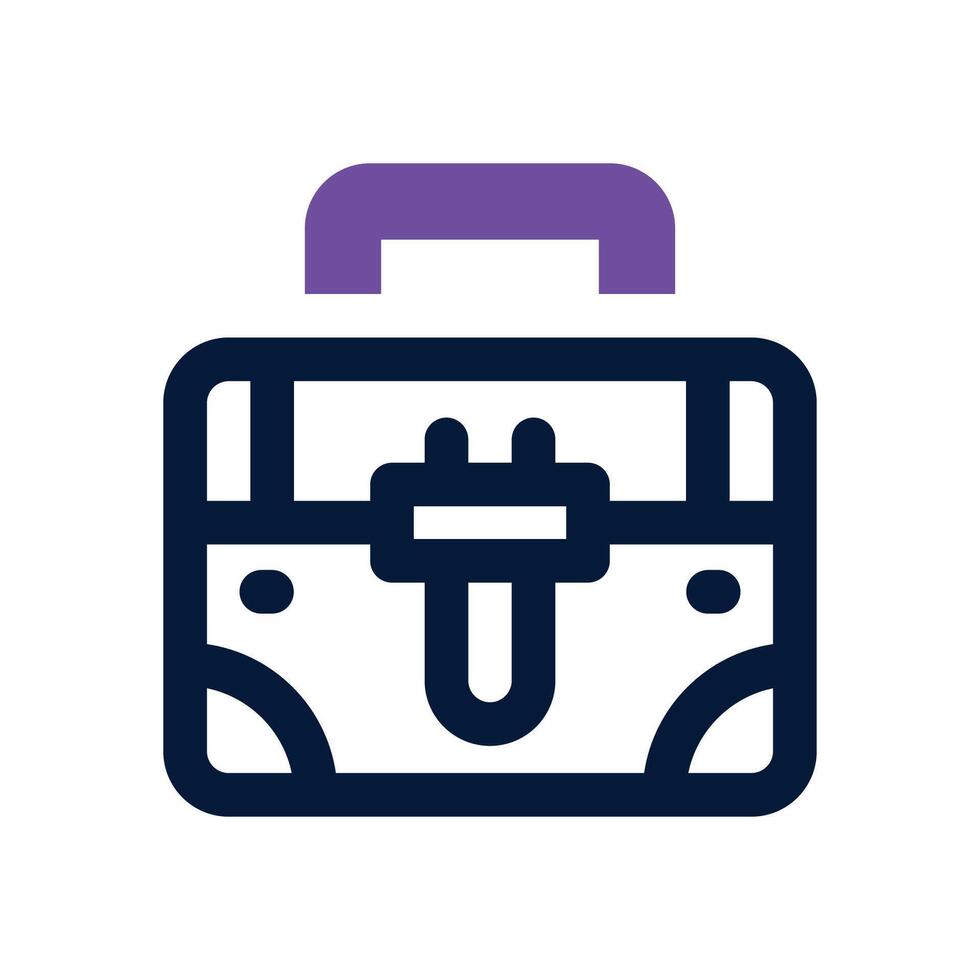 briefcase duotone icon. Sleek and modern icon for websites, mobile apps, marketing materials, and corporate design. Fully scalable and ready to use. vector