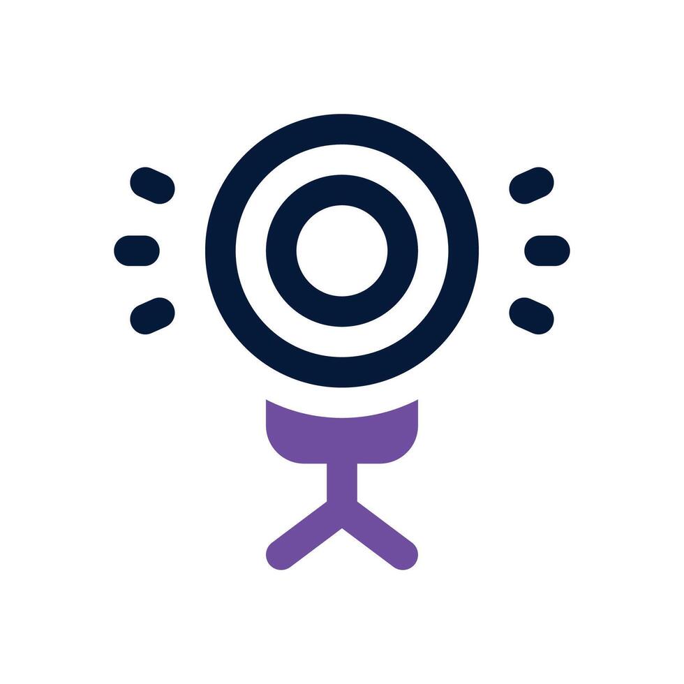 ring light dual tone icon. Sleek and modern icon for websites and mobile apps. vector