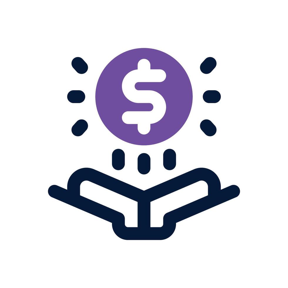 financial literacy duotone icon. Sleek and modern icon for websites, mobile apps, marketing materials, and corporate design. Fully scalable and ready to use. vector