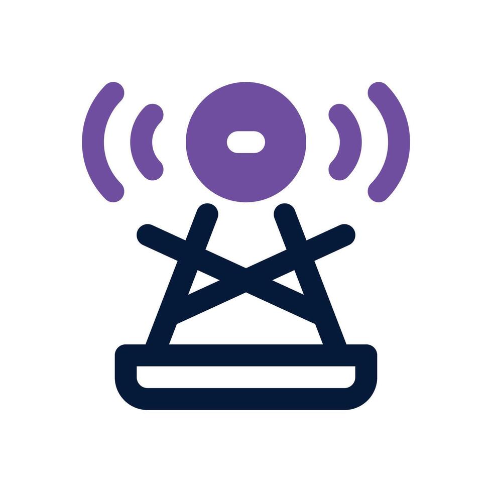 broadcast duotone icon. Sleek and modern icon for websites, mobile apps, marketing materials, and corporate design. Fully scalable and ready to use. vector