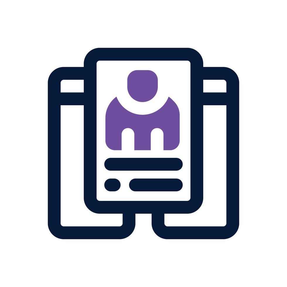 file duotone icon. Sleek and modern icon for websites, mobile apps, marketing materials, and corporate design. Fully scalable and ready to use. vector