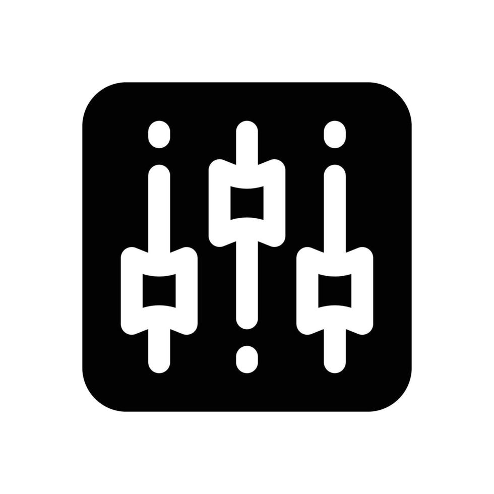 adjustment glyph icon. Strong and solid icon for websites, mobile interfaces, presentations, and visual branding. High quality and easy to edit. vector