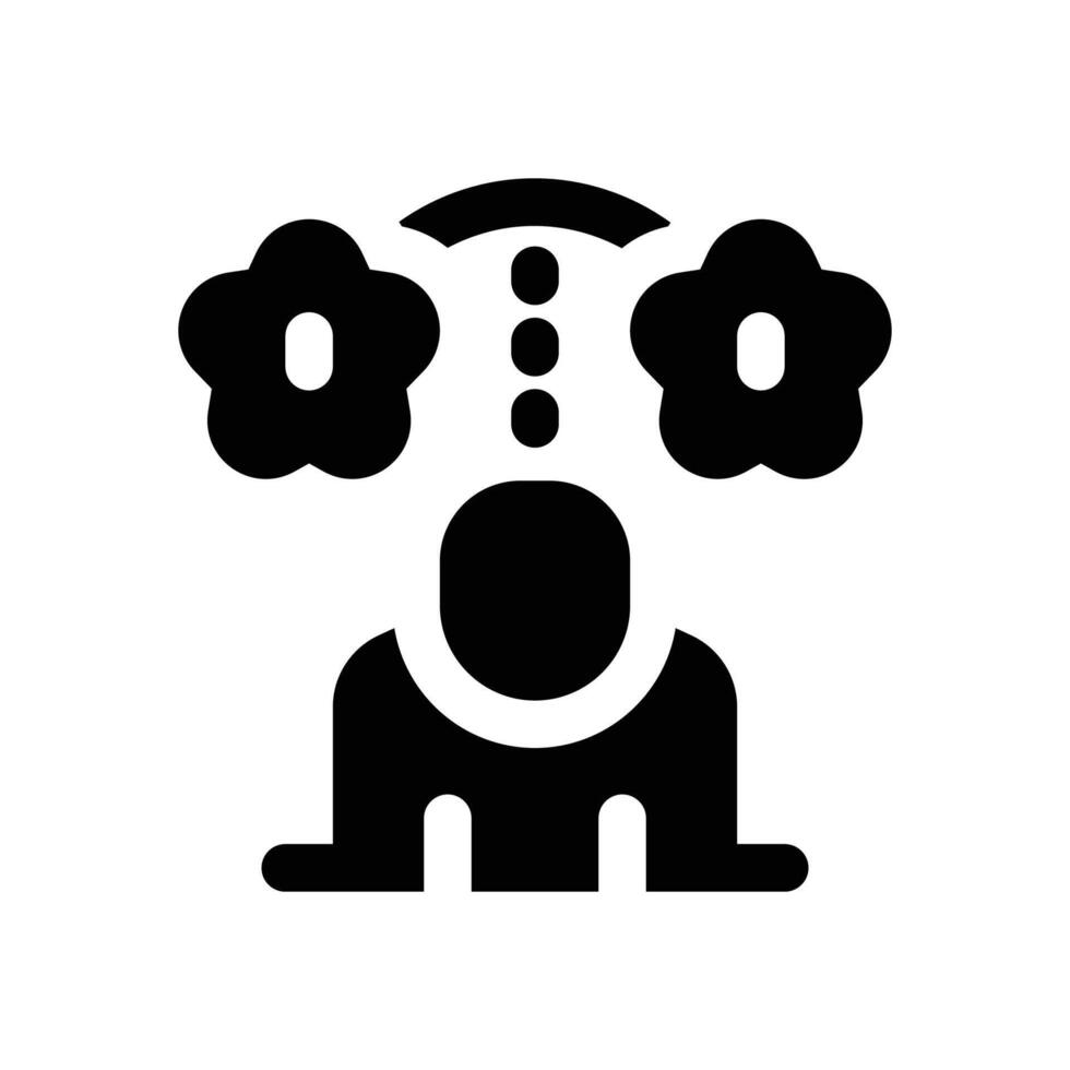 experience glyph icon. Strong and solid icon for websites and mobile apps. vector
