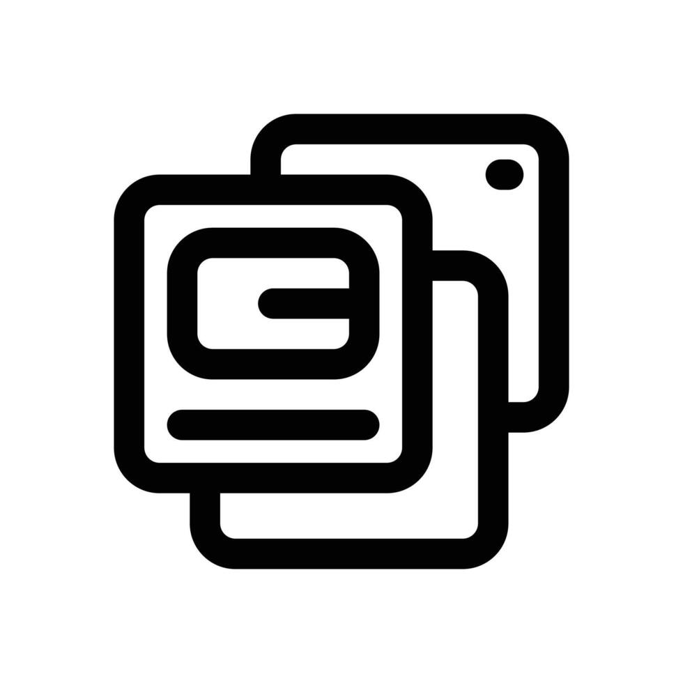 slide show line icon. Clean and minimalist icon for websites, mobile apps, presentations, and logos. Fully scalable and customizable for any project. vector