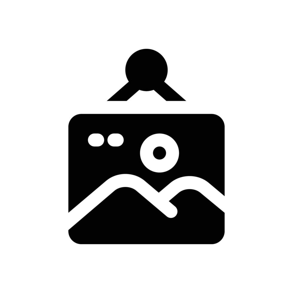 art painting glyph icon. Strong and solid icon for websites and mobile apps. vector