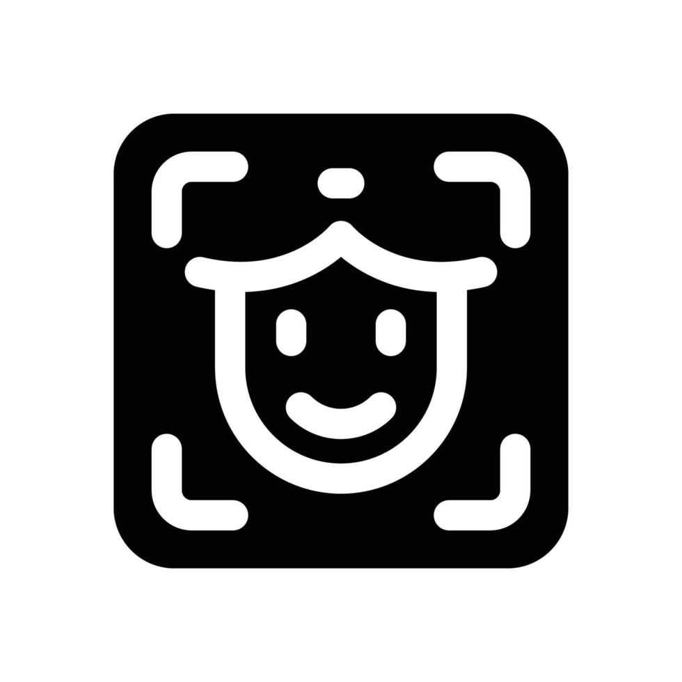 close up glyph icon. Strong and solid icon for websites and mobile apps. vector