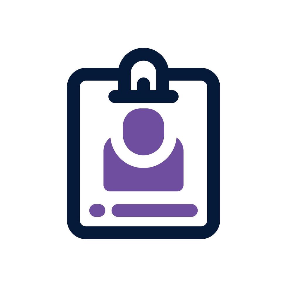 id card duotone icon. Sleek and modern icon for websites, mobile apps, marketing materials, and corporate design. Fully scalable and ready to use. vector