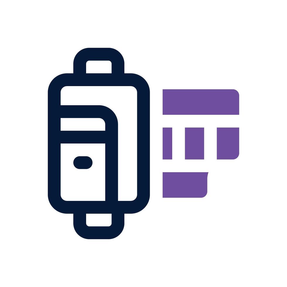 camera roll duotone icon. Sleek and modern icon for websites, mobile apps, marketing materials, and corporate design. Fully scalable and ready to use. vector