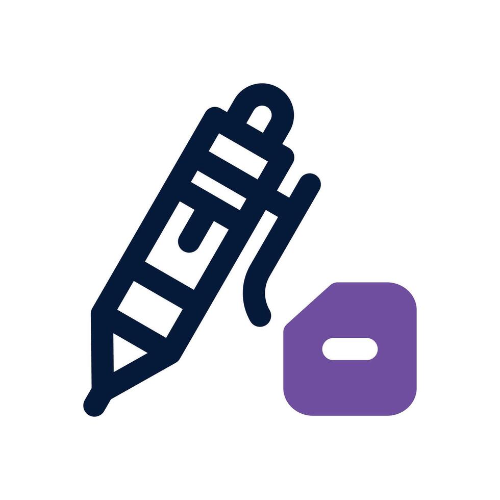 pen duotone icon. Sleek and modern icon for websites, mobile apps, marketing materials, and corporate design. Fully scalable and ready to use. vector